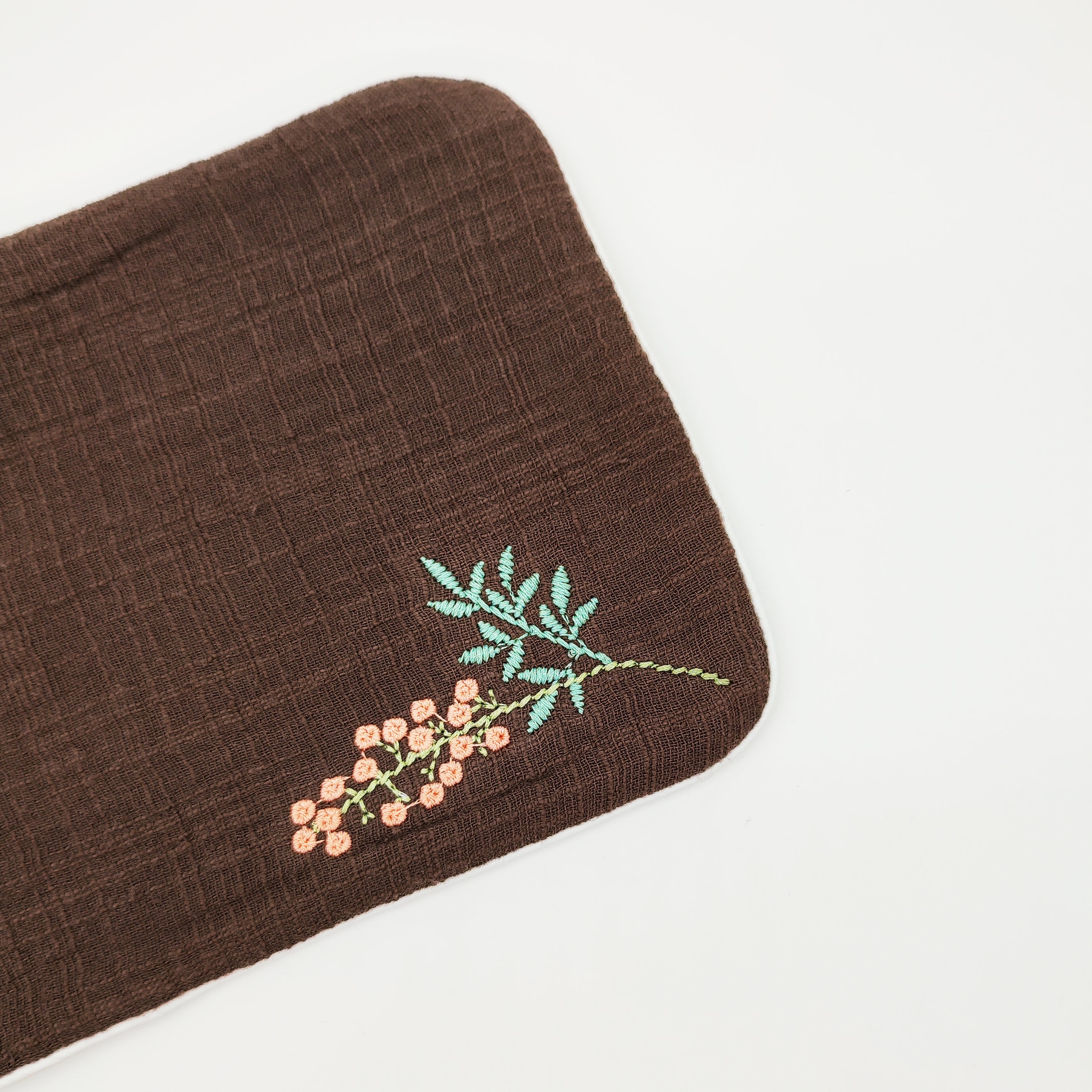 Чайный коврик "Гипсофила", Коричневый