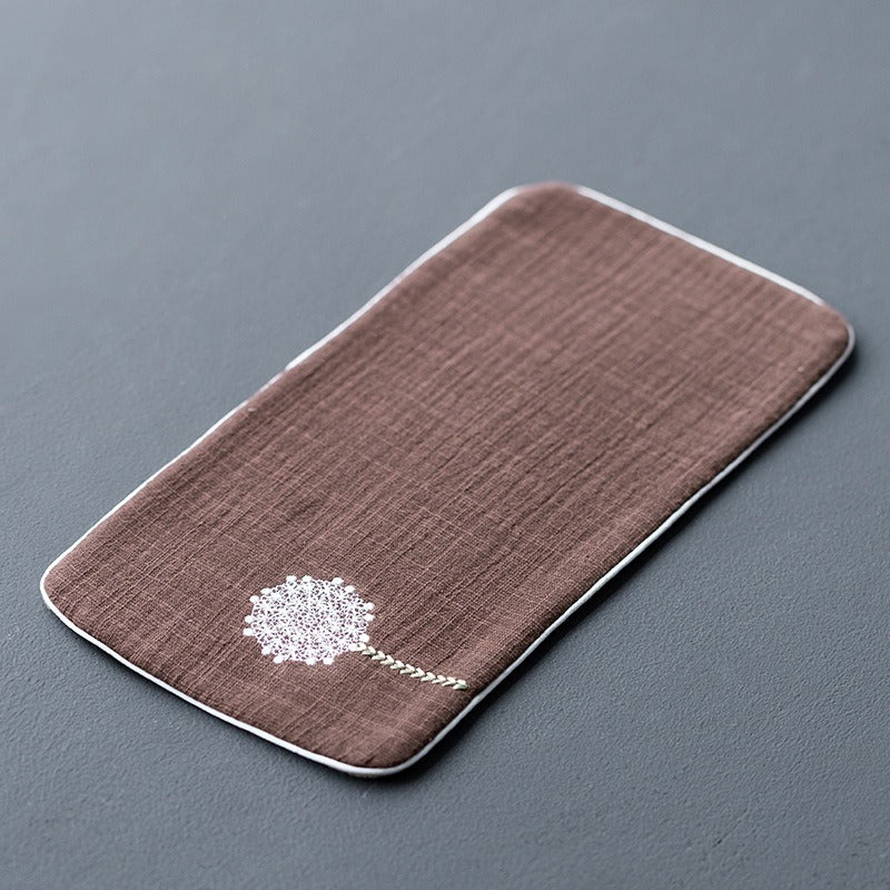 Чайный коврик "Одуванчик", Коричневый.