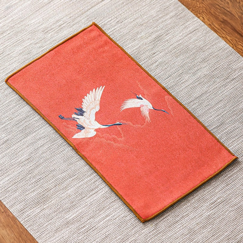 Чайний Рушник Пара журавлів у польоті