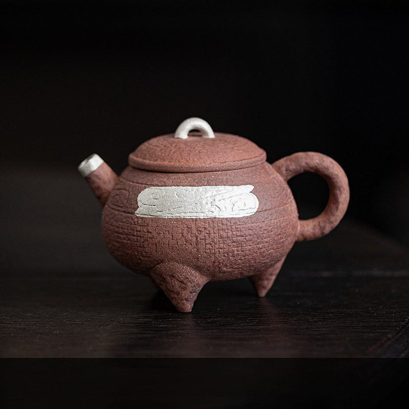 Чайник 130 мл "Тринога щастя", кераміка цутао