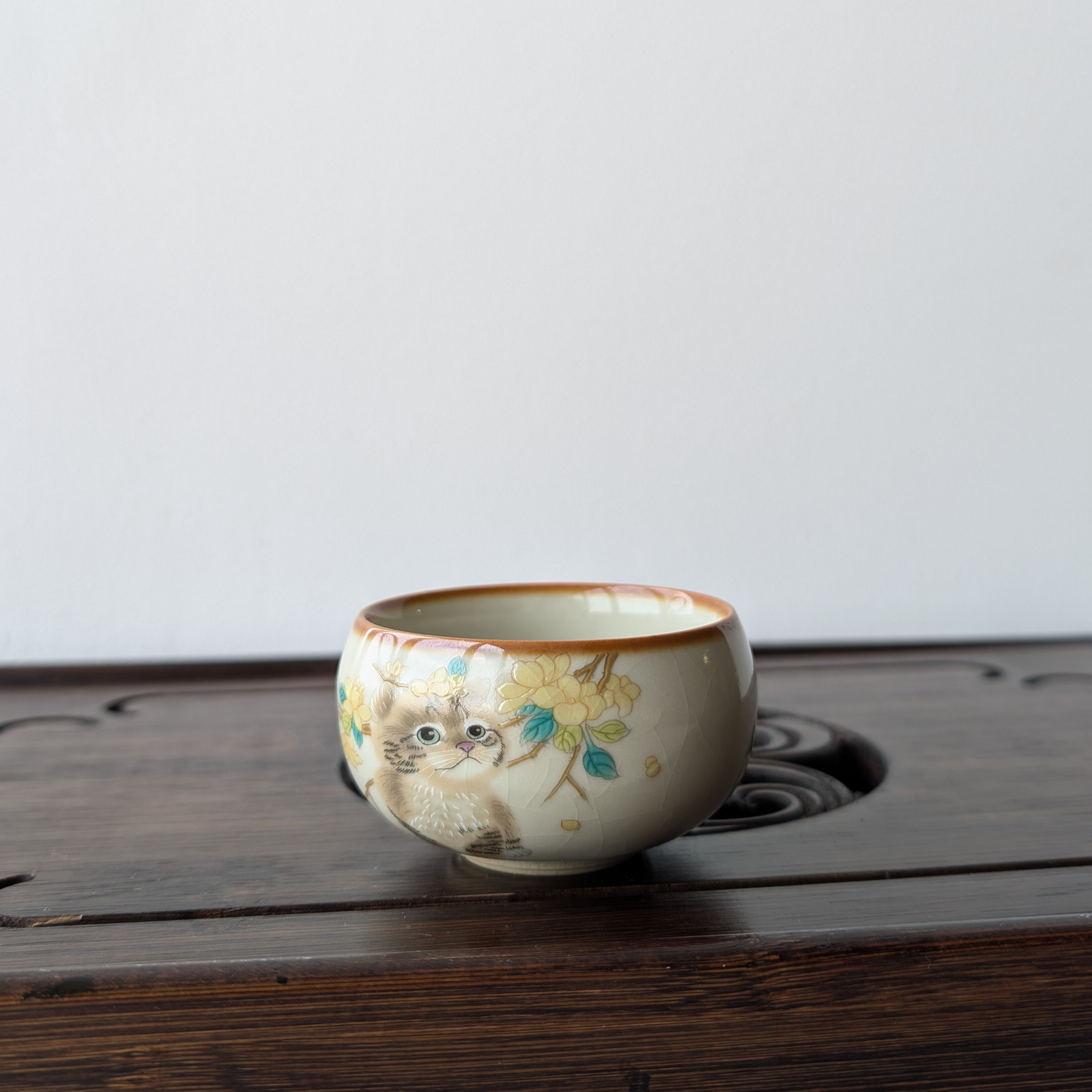 Піала Жу Яо "Котик у Квітах"