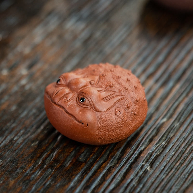 Чайная Фигурка Золотая Лягушка