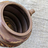Чайник 300 мл Круглий бамбук, сплетена глина