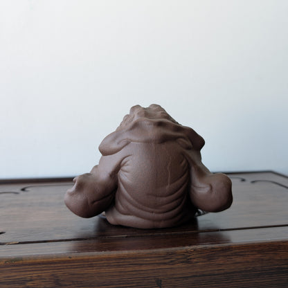 Чайна Фігурка Посміхнений Жабко-Монах 02