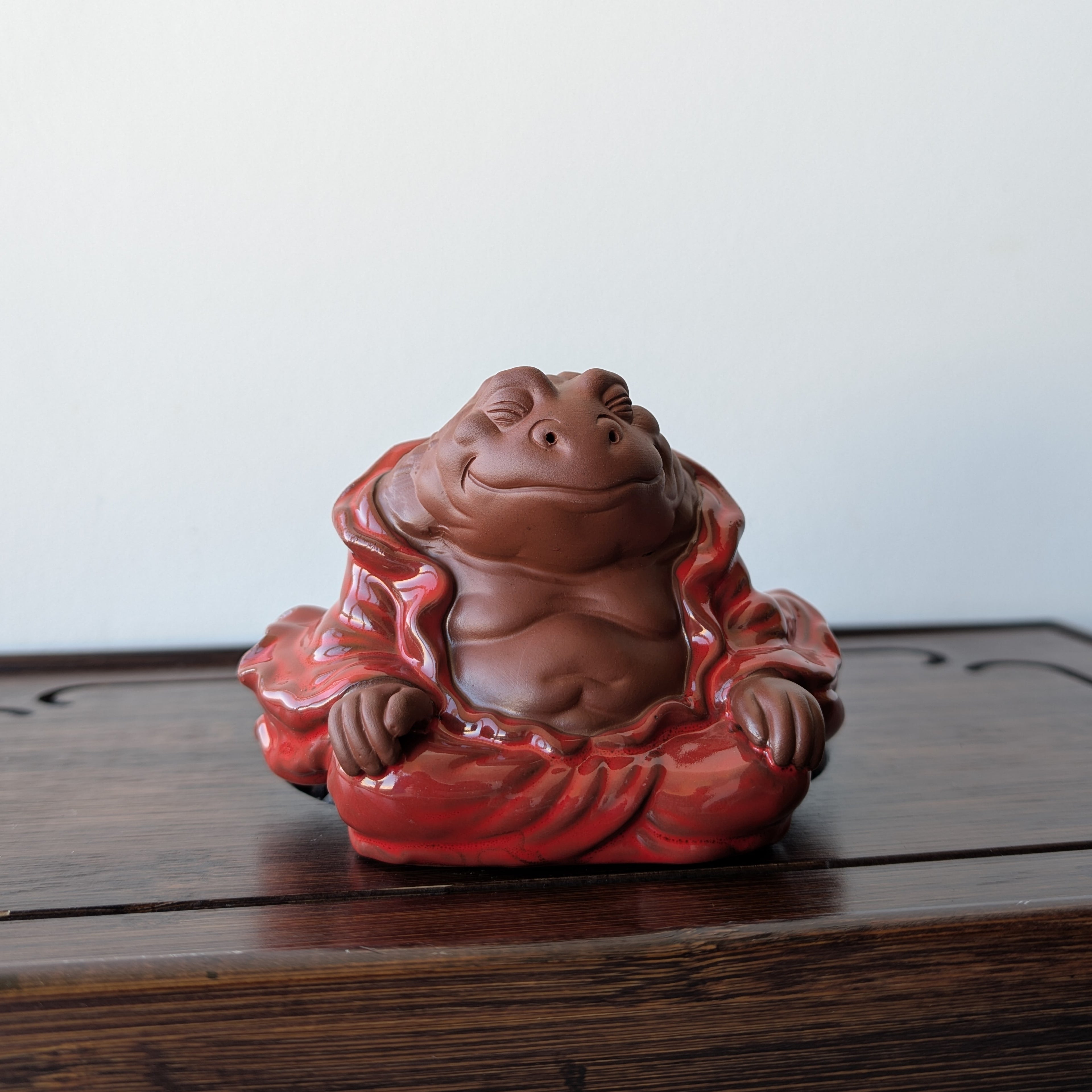 Чайна Фігурка Посміхнений Жабко-Монах