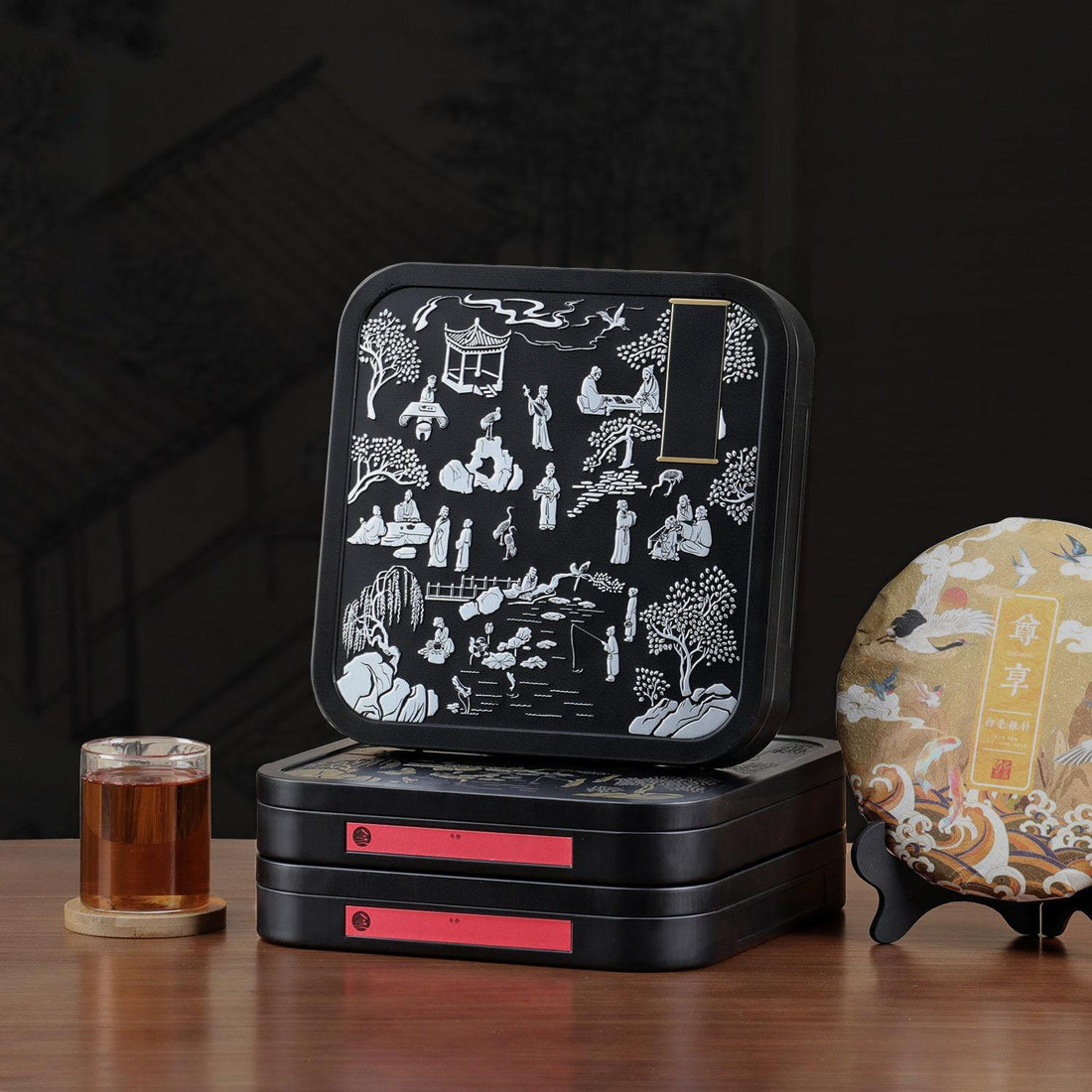 Ча Бін Хе / Бокс для чаю / Silver